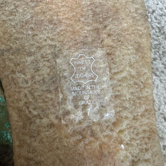 ART EFFECTS Turquoise Thong Sandals 7 - Picture 7 of 7